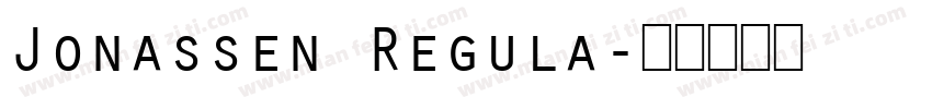 Jonassen Regula字体转换